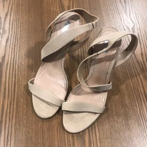 Schutz Tan/Nude Strappy Heels
